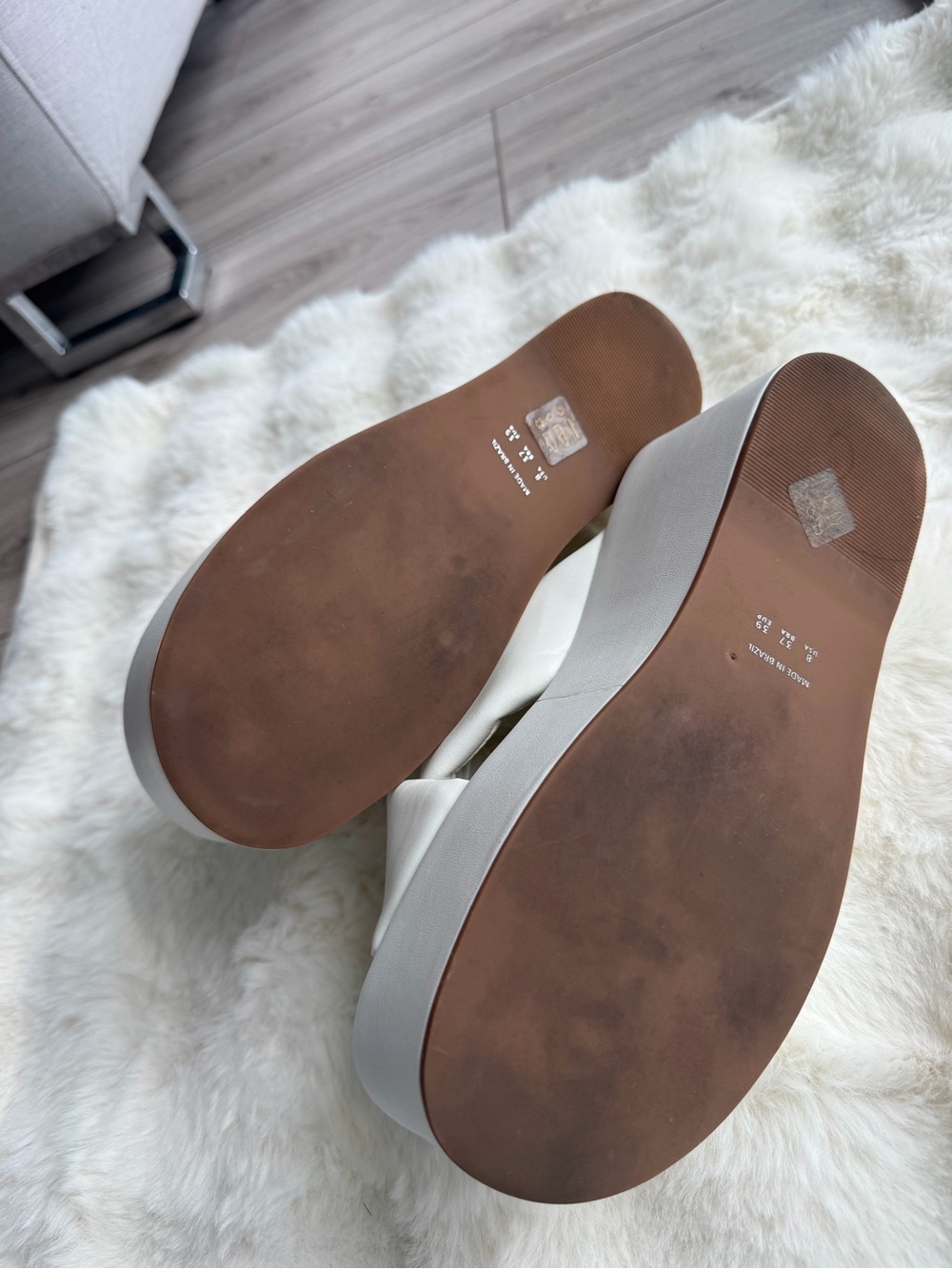 🤍L’Intervalle White Platform Wedge Sandals🤍 - Picture 8 of 9